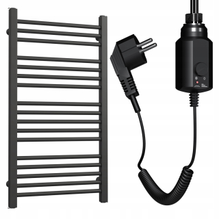 ELEKTRICKÝ OHRIEVAČ REBRÍK 940/550 MATTE ČIERNA + OHRIEVAČ 300W ČIERNA 24h